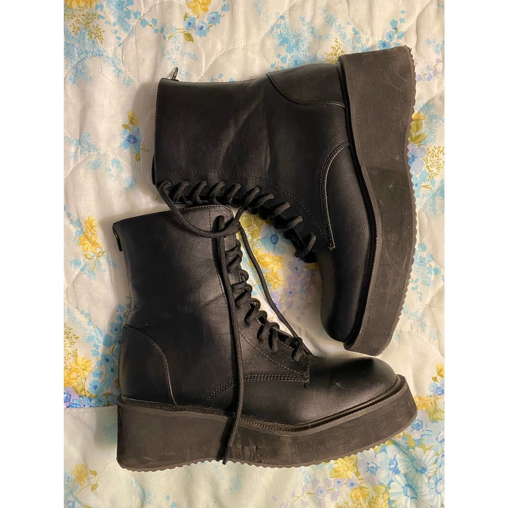 Platform Combat Boots